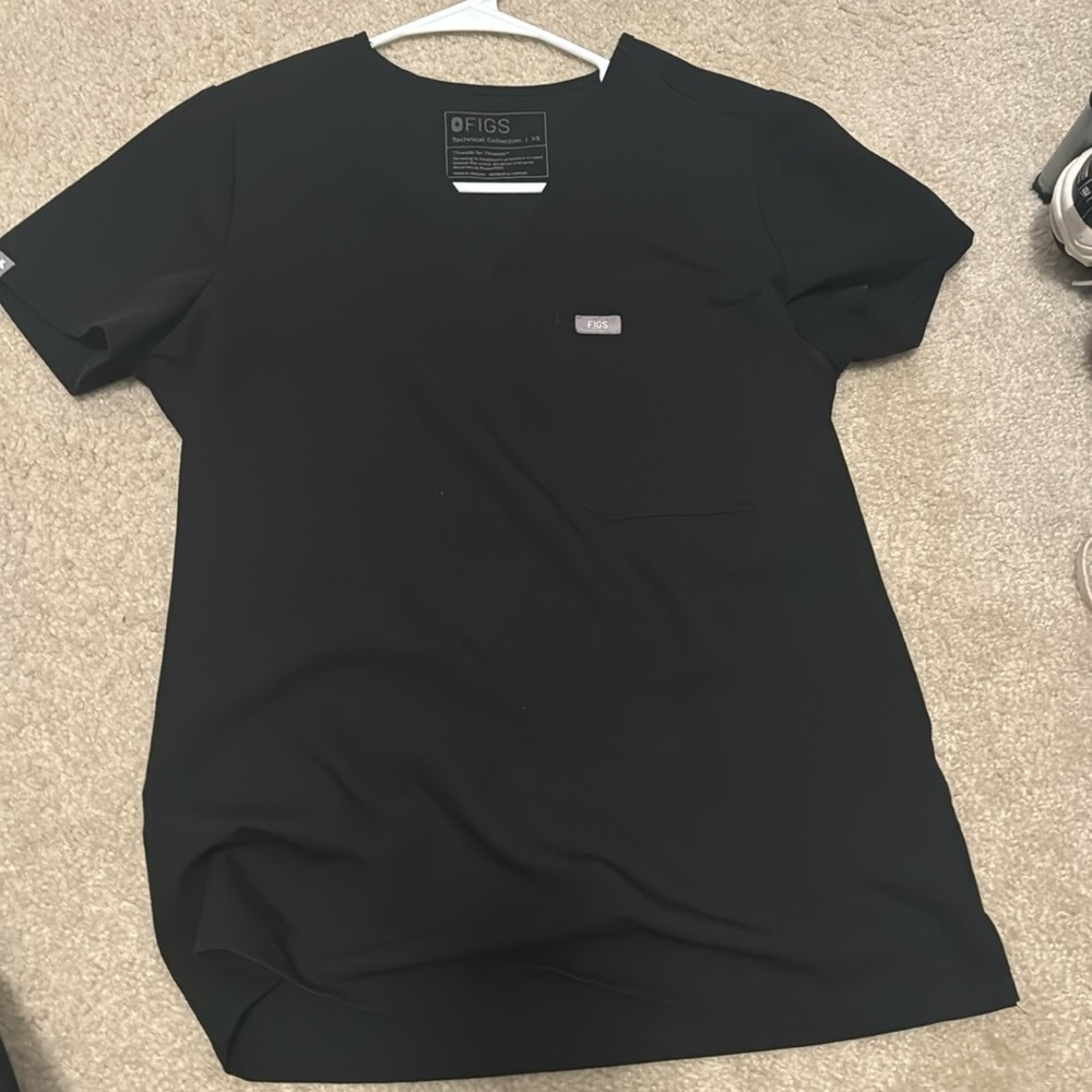 Figs scrub top size XS black